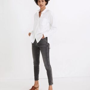 Madewell Side-Button Oversized Ex-Boyfriend Shirt